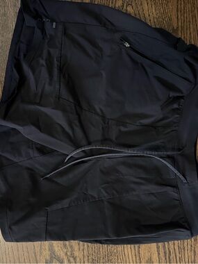 Black Drawstring Athletic Shorts